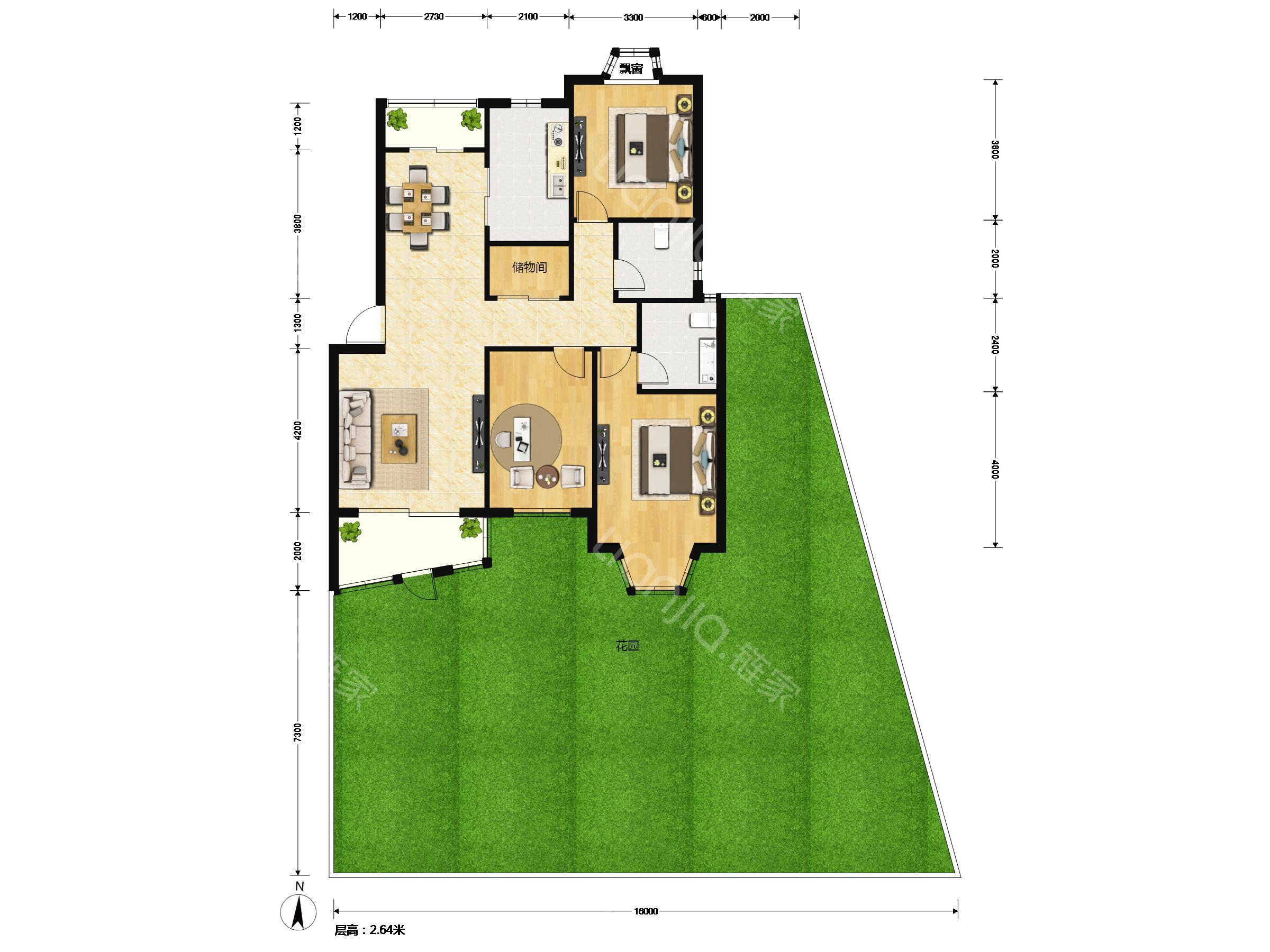 分享 米乘11米房屋  米7米房屋 宽640×501高