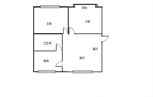 公捷苑 2室1厅 72平米