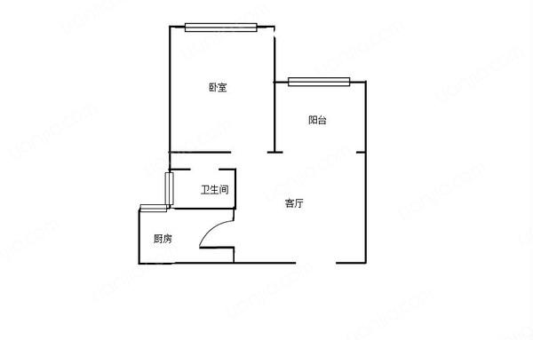 汇枫景苑,一室小户型,光线充足,有爱有家