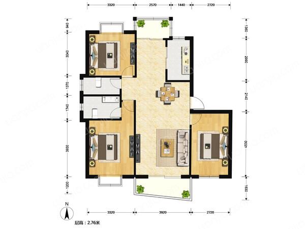 上海阳城,光线非常好,吉宅出租,5室2厅2卫